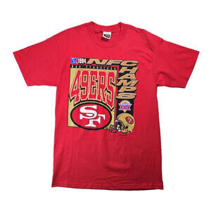 SF 49ers Vintage 90s Superbowl XXIX Champs Red T Shirt Mens Large L DEADSTOCK